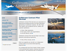 Tablet Screenshot of gulfstreamcontractpilotservices.com